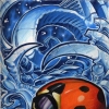 LADY BUG IN SKETCH BOOK