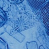 A print of blue