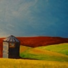Silo and wheat