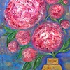 Vase of Peonies