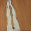 "woman with legs up"