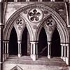 PHOTOGRAPHER UNKNOWN 
Untitled (English cathedral, upper arches) 
 
c 1880s 

