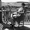 JOHN COLLIER
Wife of Albert Gagnon, Acadian FSA client, spinning domestic wool for knitting,  Fort Kent, MO 
#83654

August 1942

