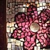 Pink Flower Sun Catcher Mosaic