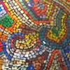 Abstract Swirls sun catcher (microwave plate)