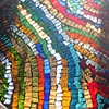 Abstract sun catcher (microwave plate)