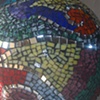 "Kinetic Energy" garden gazing ball (recycled bowling ball) Photo #2