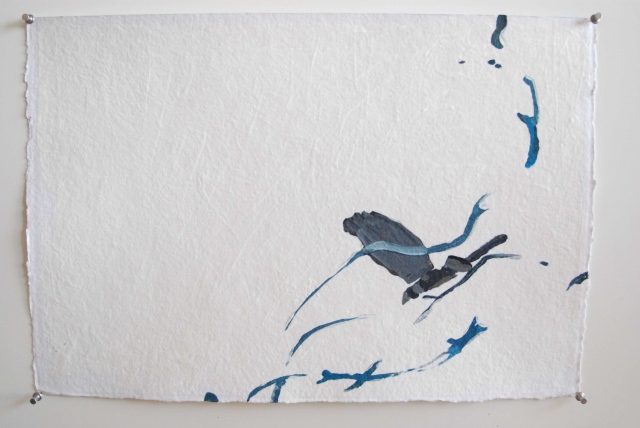 dream of flight acrylic on paper 15x22