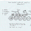 mythical bicycle for a monster with three heads (concept drawing)