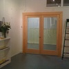 Studio Construction: May 1st 2010 Open Studios in the new studio space - The door arrives before weekend 2 