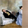 Robert Storr and his Wife (Rosamund Morley) as Degas Portrait of Manet and his Wife 