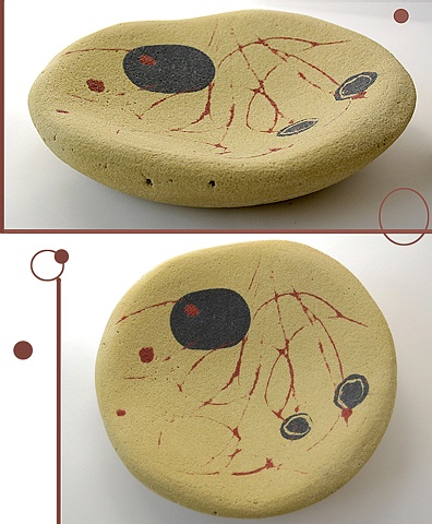 Green Bowl with Red Lines (oh, and black circles)