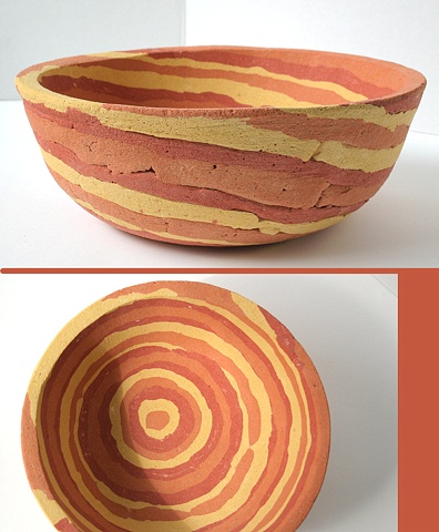 concrete fruit bowl or bird bath