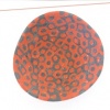 Red and Navy Wave Concrete Bowl