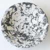 Black Marbled Concrete P-nut Bowl