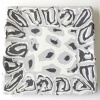 Black & White Scroll Concrete Plate