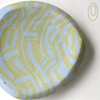 Three Corner Blue and Green Concrete Plate