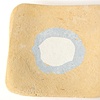 Yellow and White "O" Concrete Plate