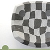 Op Art Concrete Plate