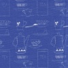 Teatime Fabric (Blueprint)