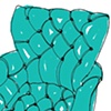 Blue Slipper Chair