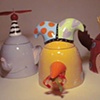 party animal cookie jars- elephant bird &moose
