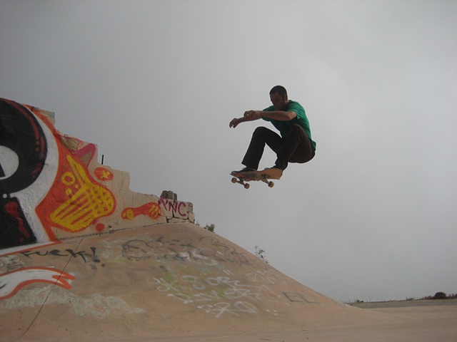 mike going off the lip