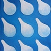 Rain (slanted on blue)