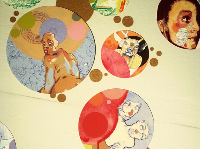 Round and Round - detail