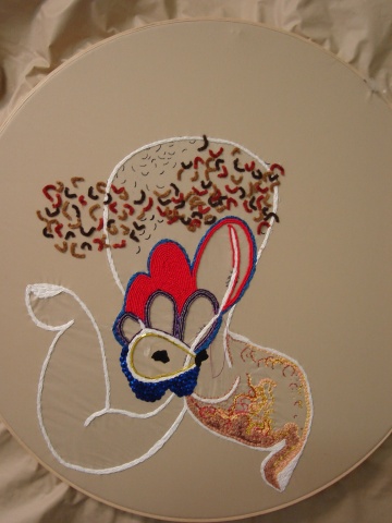 Running rooster