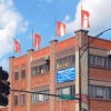 Orange-eyed friends flag installation