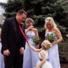 Groom and Flower Girl