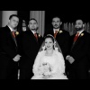 Bride and Groomsmen | color b/w