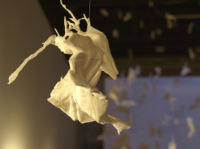 Falling Bird Installation - detail