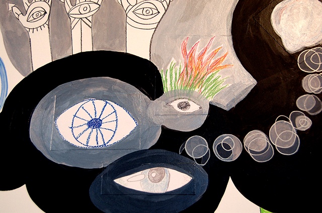 Sacred Origins - detail of work in progress 4