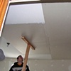 Drywalling the ceiling