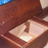 Detail Hall Tree Bench Open