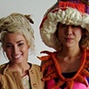 Here is me along with artist Ji-won Yoon (modeling one of my costumes).