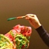 Here's me working on "Untitled #3."