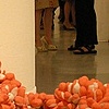 This is "Some Pig" at the opening of Second Stories at Zolla Lieberman Gallery.