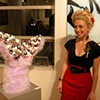 Here is a photo of myself and my piece, "Eyes That Turn In Or Out" at the opening of "Curious Notions" at The Highland Park Art Center.