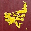 Yellow on Red