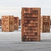Untitled Sculpture, 2009
9 cedar boxes, 6' 2" x 3' x 3' each