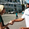 Strangers Shaking Hands