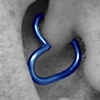 Custom Bent Heart Daith Piercing