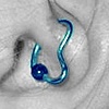 Custom Bent Moon Daith Piercing