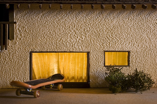 Jeremy's Skateboard into the Window, 1990, or, Bad Ramp and Broken Window, 1992