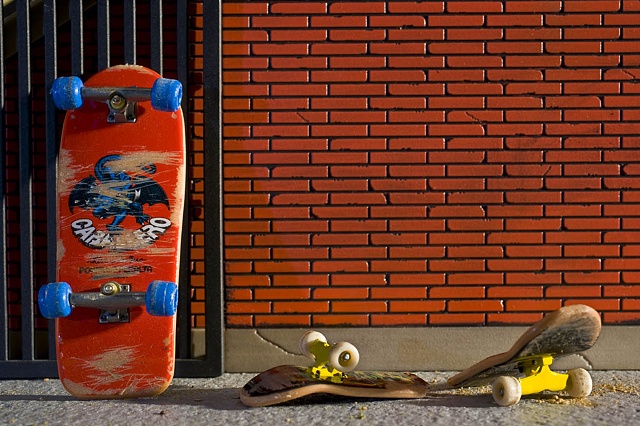 Skating at Marshall Elementary, 1992. Jason Breaks His Board.
