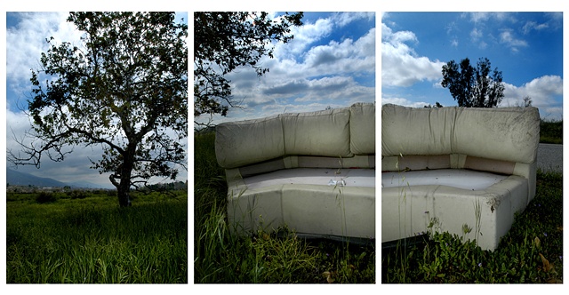 White Leather Couch, Devore