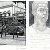 Sketch of Iowa Avenue and Self Portrait